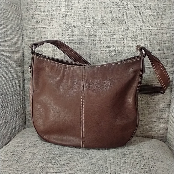 Fossil Women's Brown Leather Hobo Handbag. Excellent condition #75082 - Picture 3 of 12
